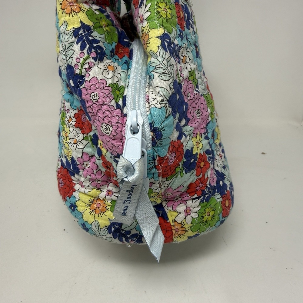 Vera Bradley Shoulder Bag Triple Compartment Far Out Floral Quilted Purse Boho - Picture 3 of 14